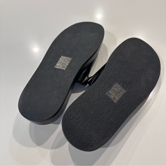 Journee Collection Denrie Platform Chunky Black‎ Sandal Size 9 - Picture 8 of 10